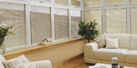 a small size image of made to measure venetian blinds in a room from comfort blinds